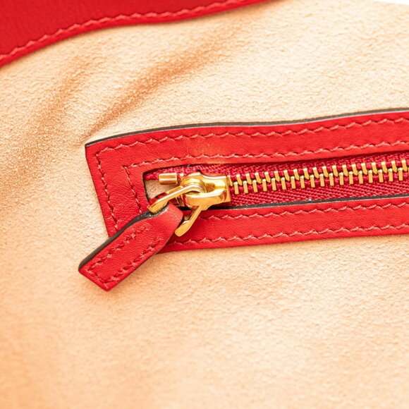 GUCCI Red Leather Shoulder Bag - Picture 6 of 10